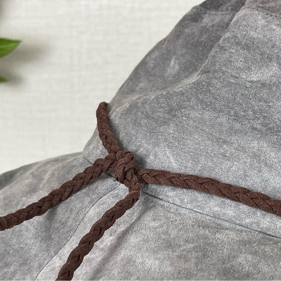 FREE PEOPLE Women Gray Tennessee Suede Floppy Bucket Hat - Picture 2 of 8